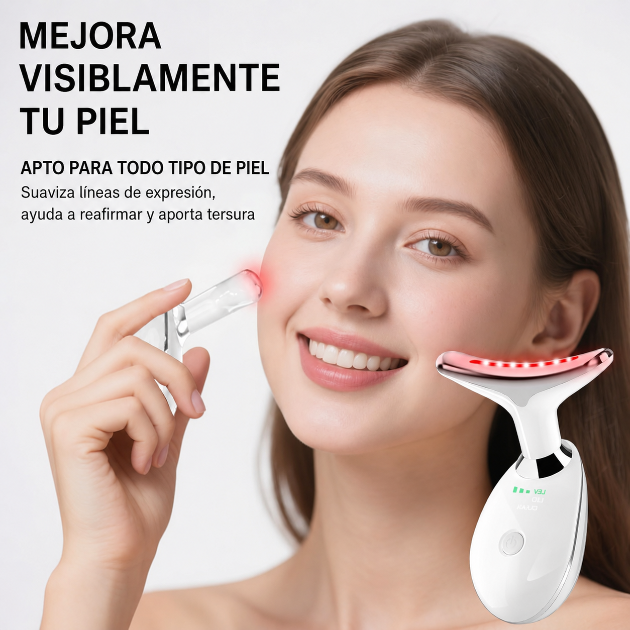 Masajedor Facial con luz led