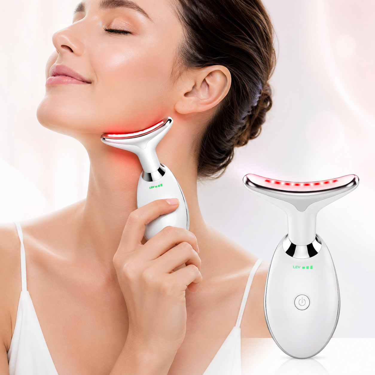Masajedor Facial con luz led